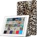 DuraSafe Cases For iPad Mini 5th Gen 2019 - 7.9 Slimline Series Lightweight Protective Cover with Dual Angle Stand & Clear PC Back Shell - Leopard