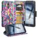 LG Stylo 5 Case LG Stylo 5 Plus Case [Wrist Strap] Cute Girls Women Pu Leather Wallet Case with ID Slot & Kickstand Phone Case for LG Stylus 5/Stylus 5 Plus Rainbow Flower