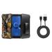 Bemz Accessory Bundle for Alcatel TCL LX - Heavy Duty Armor Stand Holster Case (Tree Leaves Camo) USB Cable (3 feet) and Atom Cloth for Alcatel TCL LX