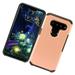 LG V50 ThinQ Phone Case Protective Tuff Hybrid Drop Protection Shockproof Armor Dual Layer Rubber Rugged Silicone Gel TPU Cover ROSE GOLD Ultra Slim Hard Frame Bumper Case Cover for LG V50 Thinq