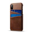 Waloo Dual Slot Credit Card Case For iPhone 6 iPhone 7 iPhone 8 iPhone 6 Plus iPhone 7 Plus iPhone 8 Plus iPhone Xs iPhone XR iPhone Xs Max