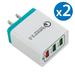 3-Port Quick Charge USB Wall Charger FREEDOMTECH QC 3.0 USB Wall Charger Fast Qualcomm for iPhone X 8 Plus Samsung Galaxy Note 8 S8 S8 Plus S7 S6 Edge+ Note 5/4/3 LG G5 G6 V20 Nexus 6 HTC 10