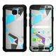 Skins Decals For Samsung Galaxy S7 Active / Baby Blue Grey Glass Design