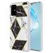 Samsung Galaxy S20 PLUS (6.7 ) Phone Case Marble Design Pattern Hybrid Bumper Shiny TPU Soft Rubber Silicone Raised Edge Cover Electroplated Slim Thin Case BLACK WHITE Marbling for Samsung Galaxy S20+