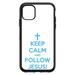 DistinctInk Custom SKIN / DECAL compatible with OtterBox Symmetry for iPhone 11 Pro (5.8 Screen) - Keep Calm and Follow Jesus - Show Your Love of Christ