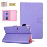 Kindle Fire HD 8 Case Dteck PU Leather Magnetic Flip Folio Stand Case Cover Built-in Card Slots For Amazon Fire HD 8 (8th Generation 2018/7th Generation 2017/6th Generation 2016) Purple