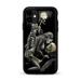 Skin for OtterBox Symmetry Case for iPhone 11 Skins Decal Vinyl Wrap Stickers Cover - Biker skeleton full moon tattoo