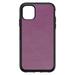 DistinctInk Custom SKIN / DECAL compatible with OtterBox Symmetry for iPhone 11 (6.1 Screen) - Purple Faux Leather Print Design - Printed Faux Leather Image