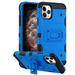 Apple iPhone 11 PRO Phone Case TUFF Hybrid Impact Armor Rugged Rubber Soft TPU Dual Layer Hard Shockproof with Kickstand Stand Protective Heavy Duty Cover BLUE Phone Case For Apple iPhone 11 Pro