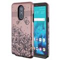 LG Stylo 4 LG Stylo 4 Plus Phone Case Slim Hybrid Armor Shockproof Impact Rubber Dual Layer Rugged Protective Hard PC Bumper & Soft TPU Back Cover Lace Flower Case for LG Stylo 4 Plus / LG Stylo 4