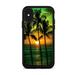 Skin for OtterBox Symmetry Case for iPhone X Skins Decal Vinyl Wrap Stickers Cover - Sunset Palm Trees Ocean