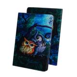 Dteck Flip Case For Amazon Kindle Paperwhite 10th Gen 2018 Lightweight PU Leather Shell Cover [Built-in Card Slots] Compatible With All-new Kindle Paperwhite 6 inch All Generations 02# Painting Owl