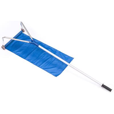 Rooftop Rake Snow Extendable Aluminum Handle Extends Up to 21 Feet - Blue - Size: 20