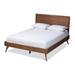 Carson Carrington Ulvsta Mid-century Walnut Wood Platform Bed