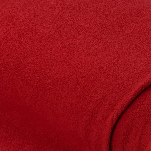 Baumwoll-Polyester-Fleece, rot