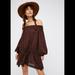 Free People Dresses | *Brand New* Free People Off- The Shoulder Mini | Color: Brown | Size: S