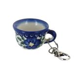 Polish Pottery Spring Blossom Key Chain