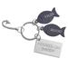 Personalized Hooked On You Keychain - 2 Fish