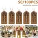 50/100pcs Metal Key Beer Bottle Opener with Paperboard Tag Card Wedding Party Supplies Favors Vintage Kitchen Accessories