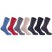 Lian LifeStyle Women's 3 Pairs Knitted Wool Blend Crew Socks LK0602 Size 6-9 (Assorted)