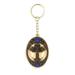 2 Sided 2-1/4 Inch Reversible Wooden Key Chain With Cross