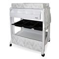 My Babiie Baby Changing Unit with Concealed Bath, Nursery Changing Station for Infant with Water Basin and Storage, Changing Mat on Table, Newborn to 11kg (Grey Marble)