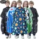 Cape de coiffure imperméable pour enfants salon de coupe de cheveux coiffage pour enfant blouse