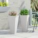 Ella Outdoor Cast Stone Outdoor Planters by Christopher Knight Home