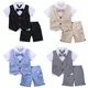 Tenue de gentleman pour bébés garçons tenue d'anniversaire cadeau de fête de mariage pour bébé