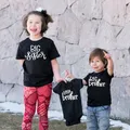 Barboteuse assortie de famille pour frères et frères t-shirts pour petit frère vêtements d'annonce