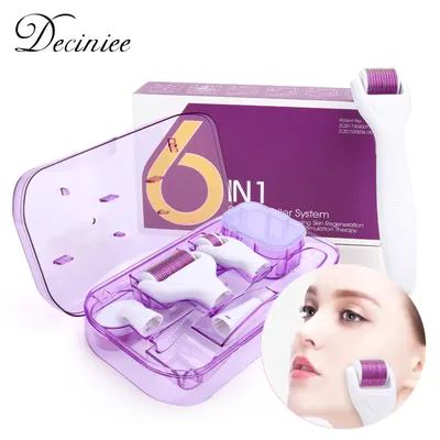 DRS 4/5/6in1 Derma Roller Needle 0 25 0 3 mm Microdermabrasion Facial Roller Microneedle Kit pour