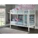 Caspian Twin Over Twin Bunk with Hanging Nightstand, Chocolate