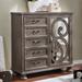 Dileep Transitional Mirrored Door 5-Drawer Armoire by Furniture of America