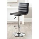 SAFAVIEH Arissa Black Adjustable 24-30-inch Swivel Bar Stool - 15.4" x 18.5" x 34.7"