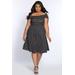 Vintage Vibes Polka Dot Short Plus Size Party Dress