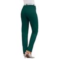 Plus Size Women's Invisible Stretch® Contour Straight-Leg Jean by Denim 24/7 in Emerald Green (Size 24 W)