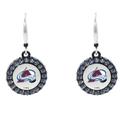 Colorado Avalanche Hockey Puck Earrings