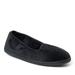 Dearfoams Rebecca Velour Closed Back - Womens S Black Slipper W