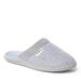 Dearfoams Samatha Chenille Scuff - Womens XL Grey Slipper Medium