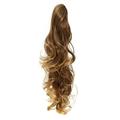 20 Curly Synthetic Clip In Claw Drawstring Ponytail Hair Extension Synthetic Hairpiece 190g with a jaw/claw clip (R1416T) â€¦