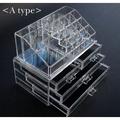 Beauty Acrylic Makeup Organizer Luxury Cosmetics Acrylic Clear Case Storage Insert Holder Box 1155