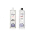 System 5 Cleanser Shampoo and Scalp Therapy Conditioner for Chemically Treated Light Thinning Hair 33.8 oz Duo Set Nioxin