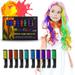 10 Colors Hair Chalk Comb Set Non-Toxic & Washable Temporary Hair Dye Fun Toys for Girls New Year Easter Birthday Christmas DIY Gifts