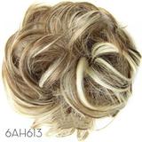Clearance! Girl Curly Messy Ponytail Holder Hairpiece Wig Hair Ring Bun High temperature silk curling ring