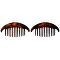 Caravan Large Interlocking Comb Pony Tortoise Shell Pair