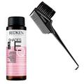 02M - MIDNIGHT ASH 2M : Redken SHADES EQ EquaIizing Conditioning Hair Color Gloss Demi-Permanent Haircolor Dye - Pack of 2 w/ Sleek 3-in-1 Brush Comb