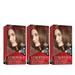 Revlon Colorsilk Beautiful Color Permanent Hair Dye Dark Brown At-Home Full Coverage Application Kit 40 Medium Ash Brown 3 Pack