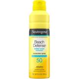 Neutrogena Beach Defense Water Sun Protection Sunscreen Body Spray SPF 50 Water-Resistant & Oil-Free Lightweight Sun Protection 6.5 oz (Pack of 2)