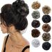 SEGO Messy Bun Scrunchies Hair Piece Hair Extensions Synthetic Hair Donut Updo Fake Ponytail Extensions For Women Red/Purple/Blue/Pink/Black/Blonde