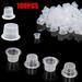 Luxtrada 100 pcs Ink Caps Plastic Cups Tattoo Supplies (Large)